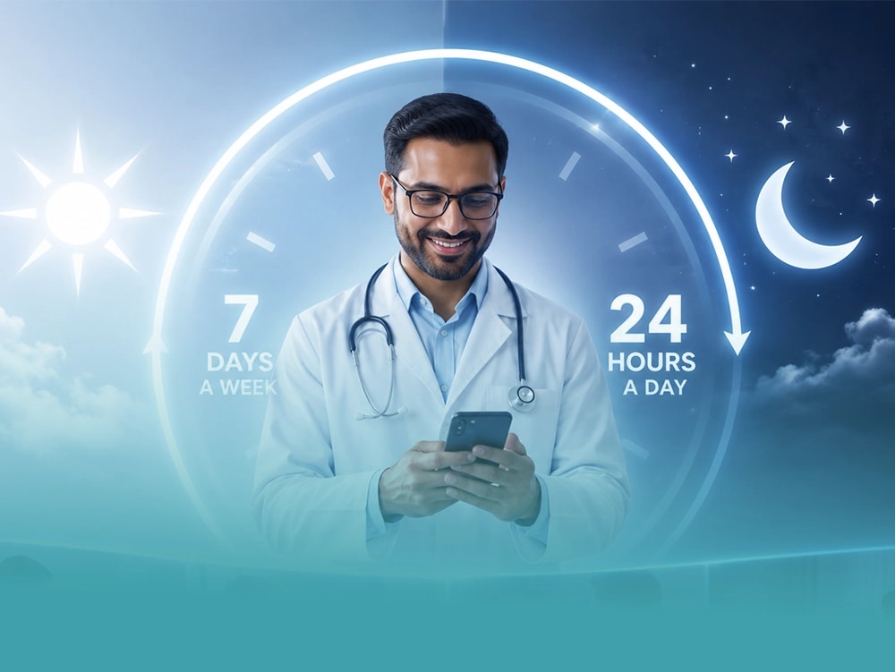 Your doctor is here 7 days a week, 24 hours a day